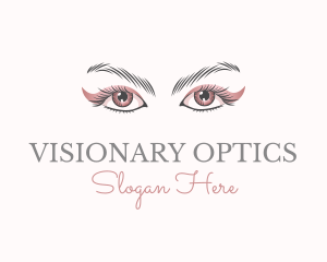 Eye - Cosmetic Eye Lashes logo design