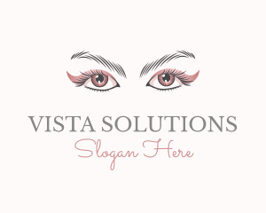 Cosmetic Eye Lashes logo design