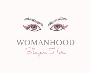 Eyeshadow - Cosmetic Eye Lashes logo design