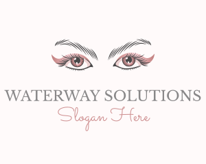 Cosmetic Eye Lashes logo design