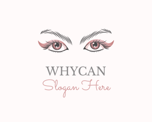 Makeup - Cosmetic Eye Lashes logo design