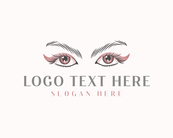 Lashes - Cosmetic Eye Lashes logo design