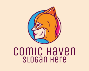 Comics - Wrestler Female Superhero logo design