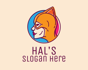 Face - Wrestler Female Superhero logo design