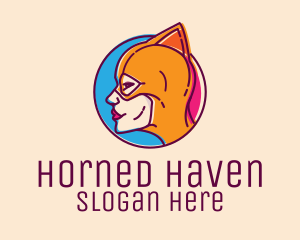 Wrestler Female Superhero logo design