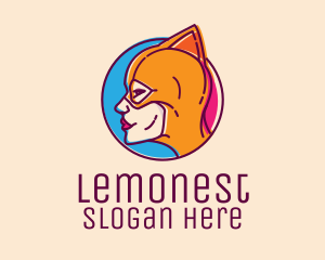 Naughty - Wrestler Female Superhero logo design