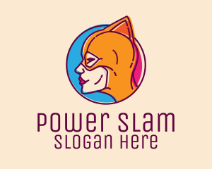 Wrestler - Wrestler Female Superhero logo design