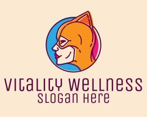 Wrestler Female Superhero logo design