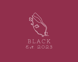 Grape Vine Wine  logo design