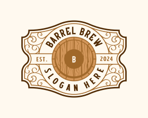 Brewery Barrel Beverage logo design