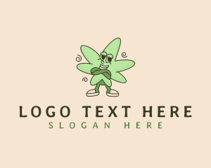 Drug - Marijuana Weed Leaf logo design