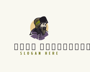 Mascot - Bearded Man Skier logo design