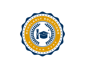 Scholar - Graduation Education Academy logo design