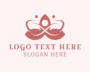 Pose - Lotus Yoga Spa Wellness logo design