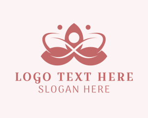 Therapy - Lotus Yoga Spa Wellness logo design