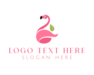 Flamingo - Tropical Flamingo Bird logo design