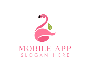 Cute - Tropical Flamingo Bird logo design