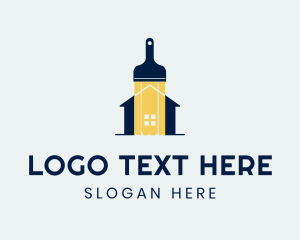 House - Modern House Paint logo design
