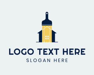 Home Improvement - Modern House Paint logo design