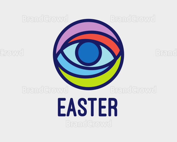 Colorful Digital Eye Logo