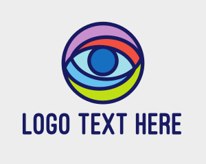 Eye Clinic - Colorful Digital Eye logo design