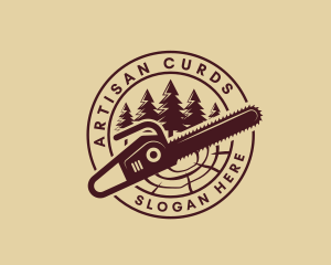 Carpenter Tree Chainsaw logo design