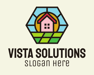 Vista - House Landscape Horizon logo design