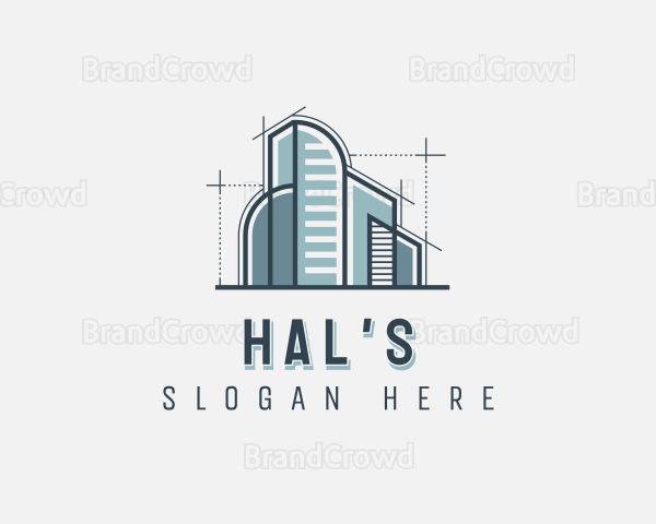 Skyscraper Building Architect Logo