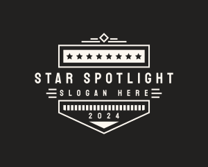 Minimalist Star Shield logo design