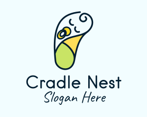 Cradle - Sleeping Baby Swaddle logo design