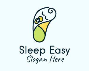 Sleeping Baby Swaddle logo design