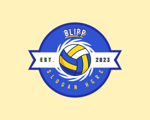 Volleyball Team Player Logo