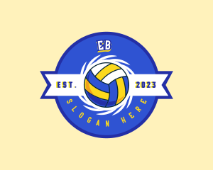 Volleyball Team Player Logo