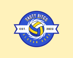 Volleyball Team Player Logo