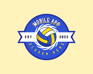 Varsity Player - Volleyball Team Player logo design