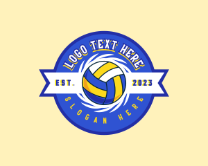 Player - Volleyball Team Player logo design