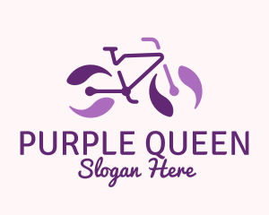 Purple Bicycle Marble logo design