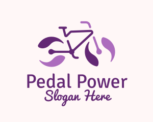 Bicycle - Purple Bicycle Marble logo design