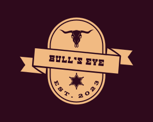 Bull Horn Western Grill logo design