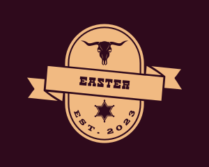 Barn - Bull Horn Western Grill logo design