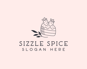 Strawberry Shortcake Dessert Logo