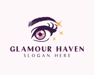 Beauty Eyelash Eyebrow logo design