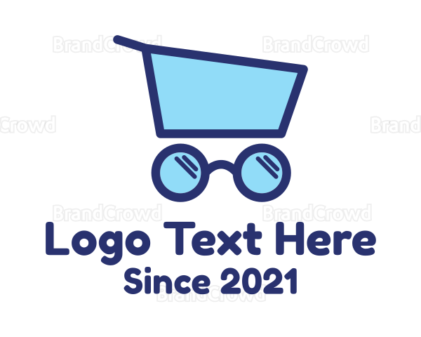 Glasses Push Cart Logo