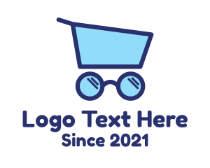 Push Cart - Glasses Push Cart logo design