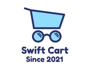 Glasses Push Cart  logo design