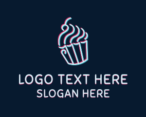 Cupcake Glitch Logo