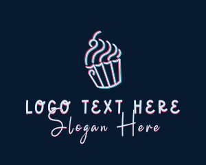 Cupcake Glitch Logo