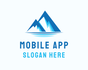 Peak - Blue Ice Mountain logo design