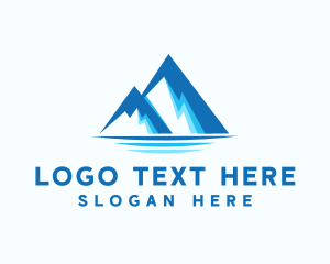 Destination - Blue Ice Mountain logo design