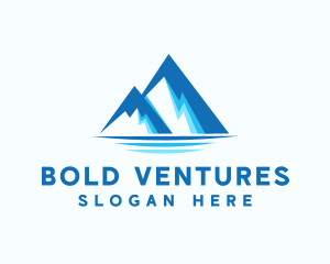 Blue Ice Mountain logo design